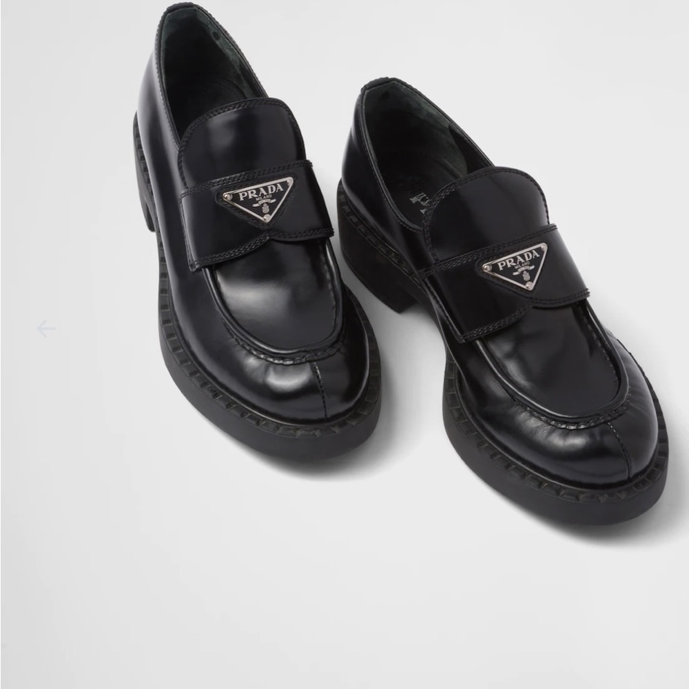 Prada Black Loafers size 35.5